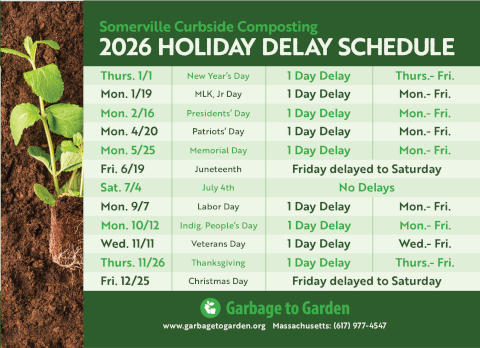 Somerville 2026 Collection Calendar